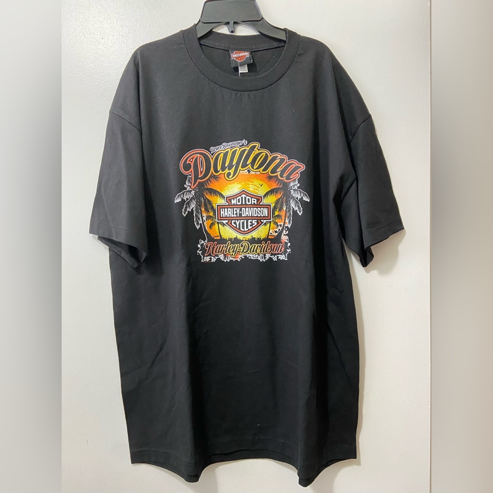 Harley Davidson Daytona Beach Black T-Shirt Bruce Rossmeyer's Size XL NWT